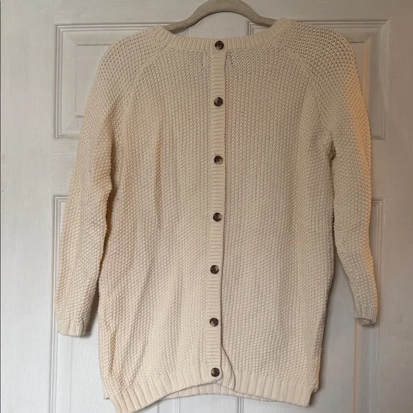 Cynthia Rowley Cream Cable Knit Sweater - Picture 4 of 5